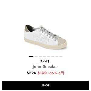 P448 John Sneakers - White and Tan